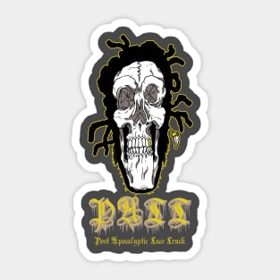 Skull Eddie Gold Sticker